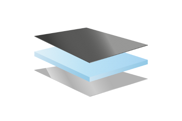 Polyester sandwichpaneel (lagen)