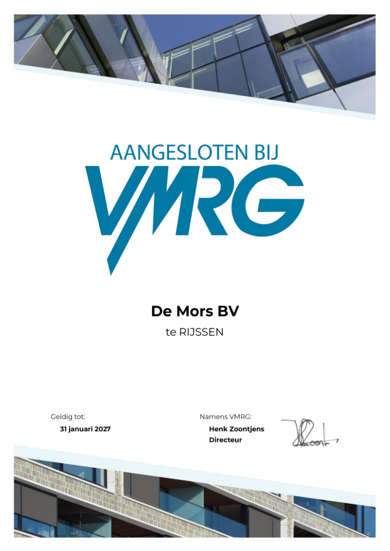 Aangesloten bij VMRG 2026